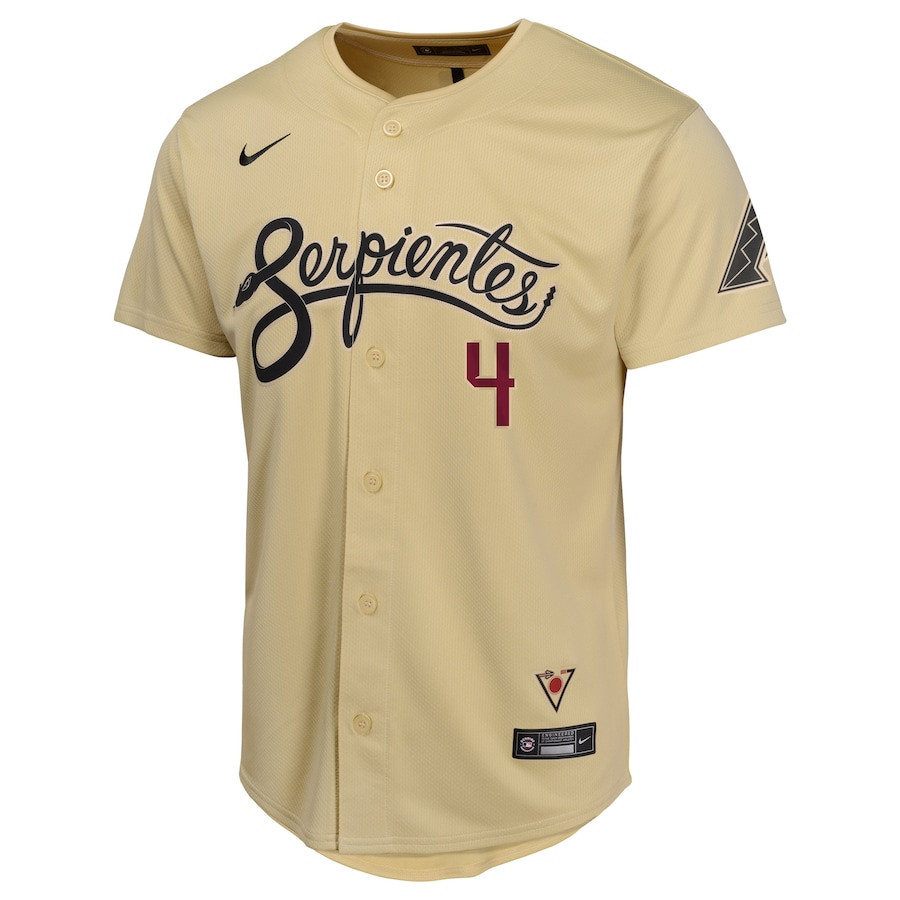 Ketel Marte 4 Arizona Diamondbacks City Connect Limited Sand MLB Jersey Youth
