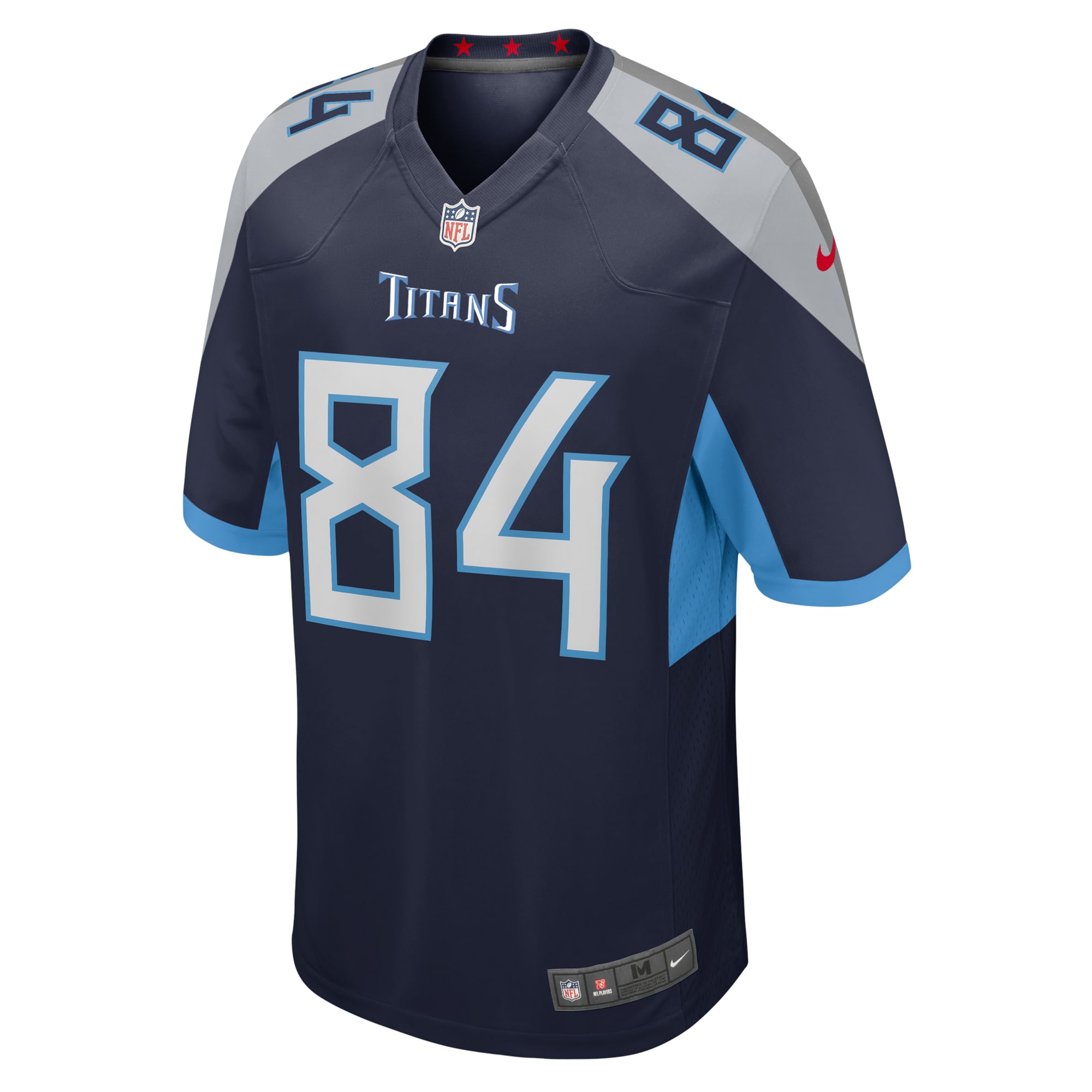Tennessee Titans Nick Vannett Navy Game NFL Jersey Men's