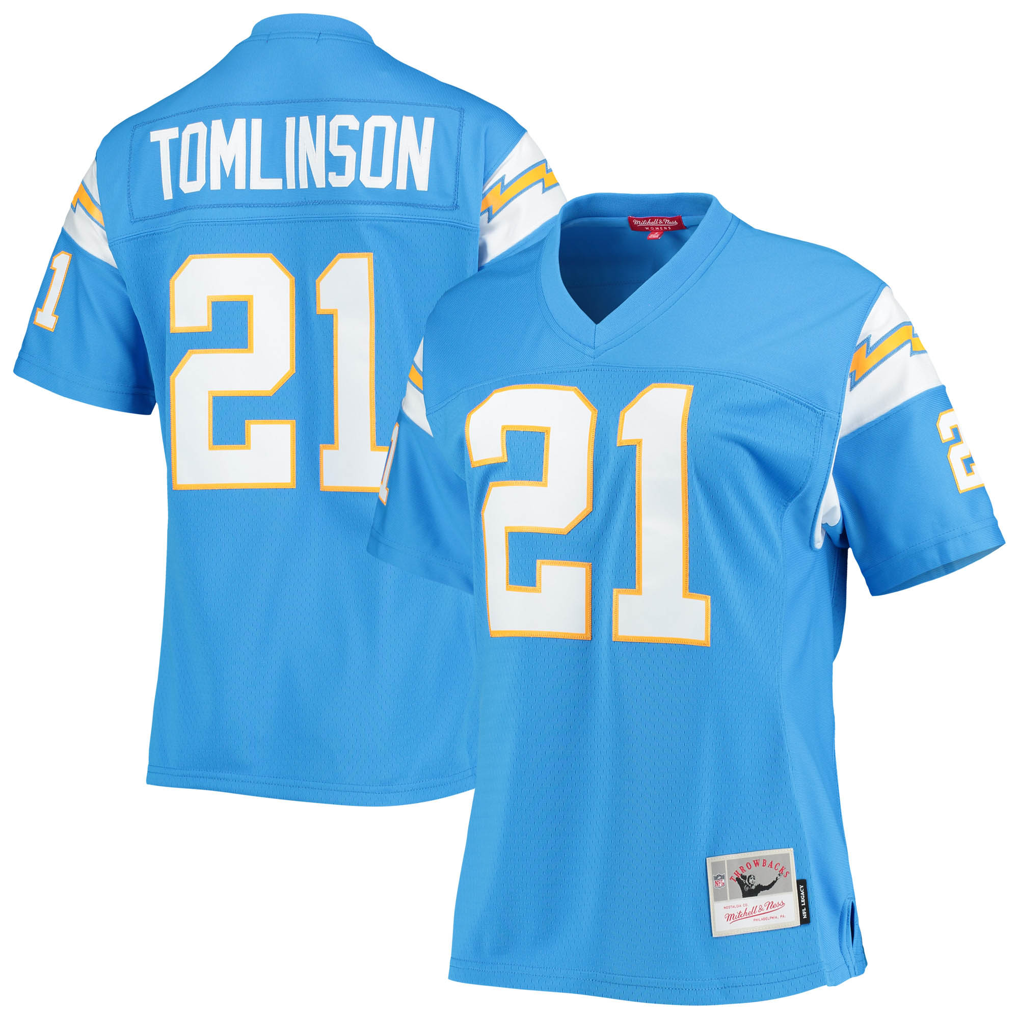Los Angeles Chargers LaDainian Tomlinson Mitchell Ness Powder Blue Legacy Player NFL Jersey Women's
