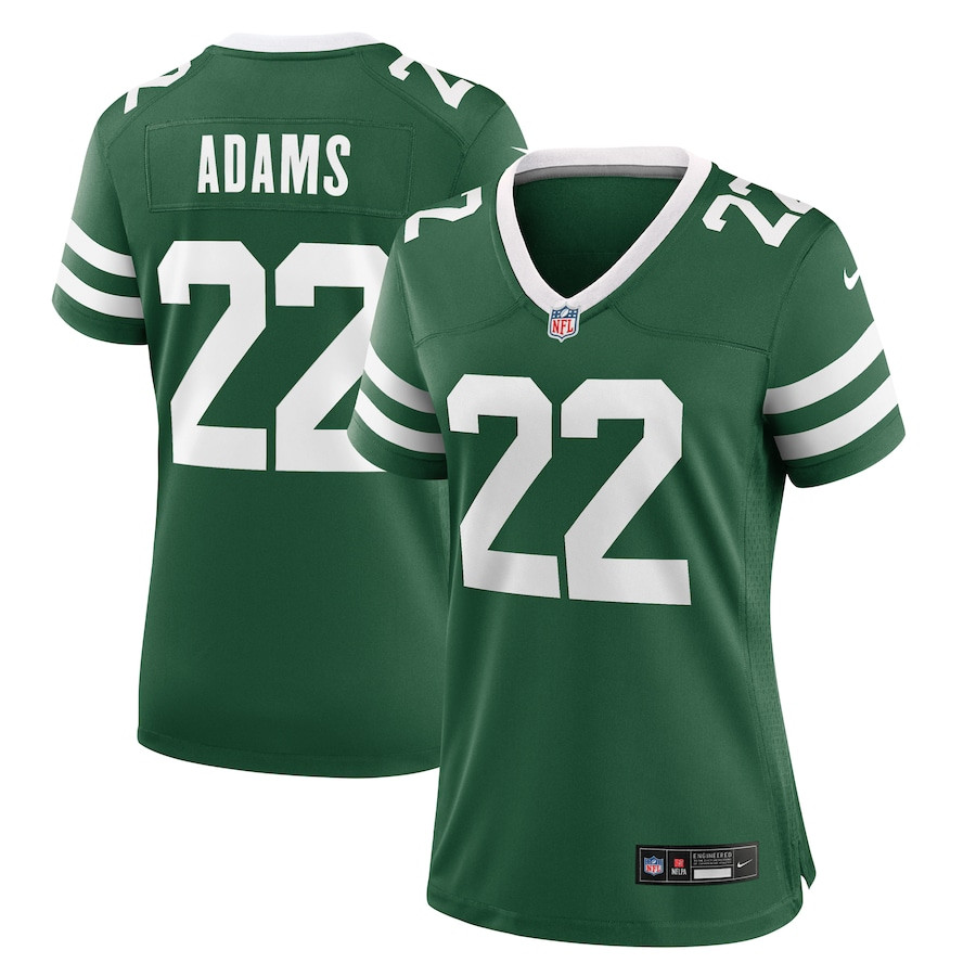 Tony Adams 22 New York Jets Team Game Legacy Green NFL Jersey Women's