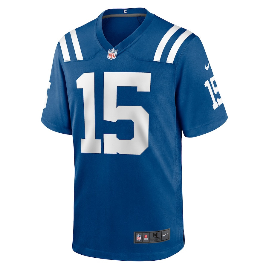 Joe Flacco 15 Indianapolis Colts Game Royal NFL Jersey Men's