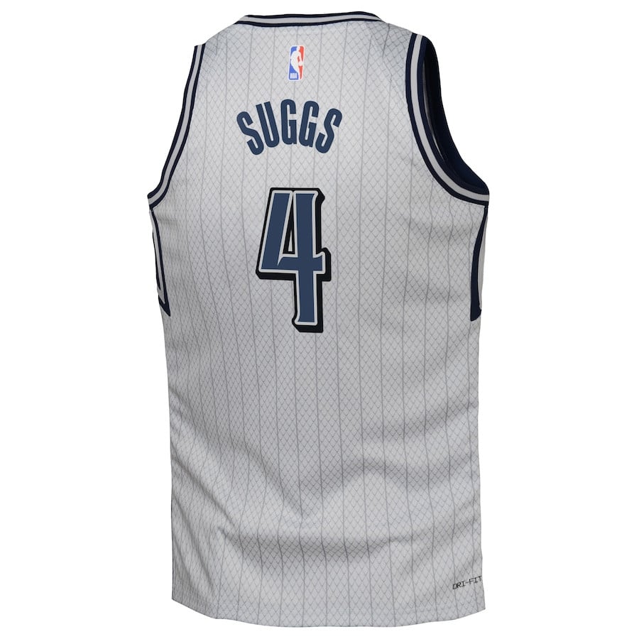 Jalen Suggs 4 Orlando Magicc 2024/25 Swingman Playe City Edition Silver NBA Jersey Youth