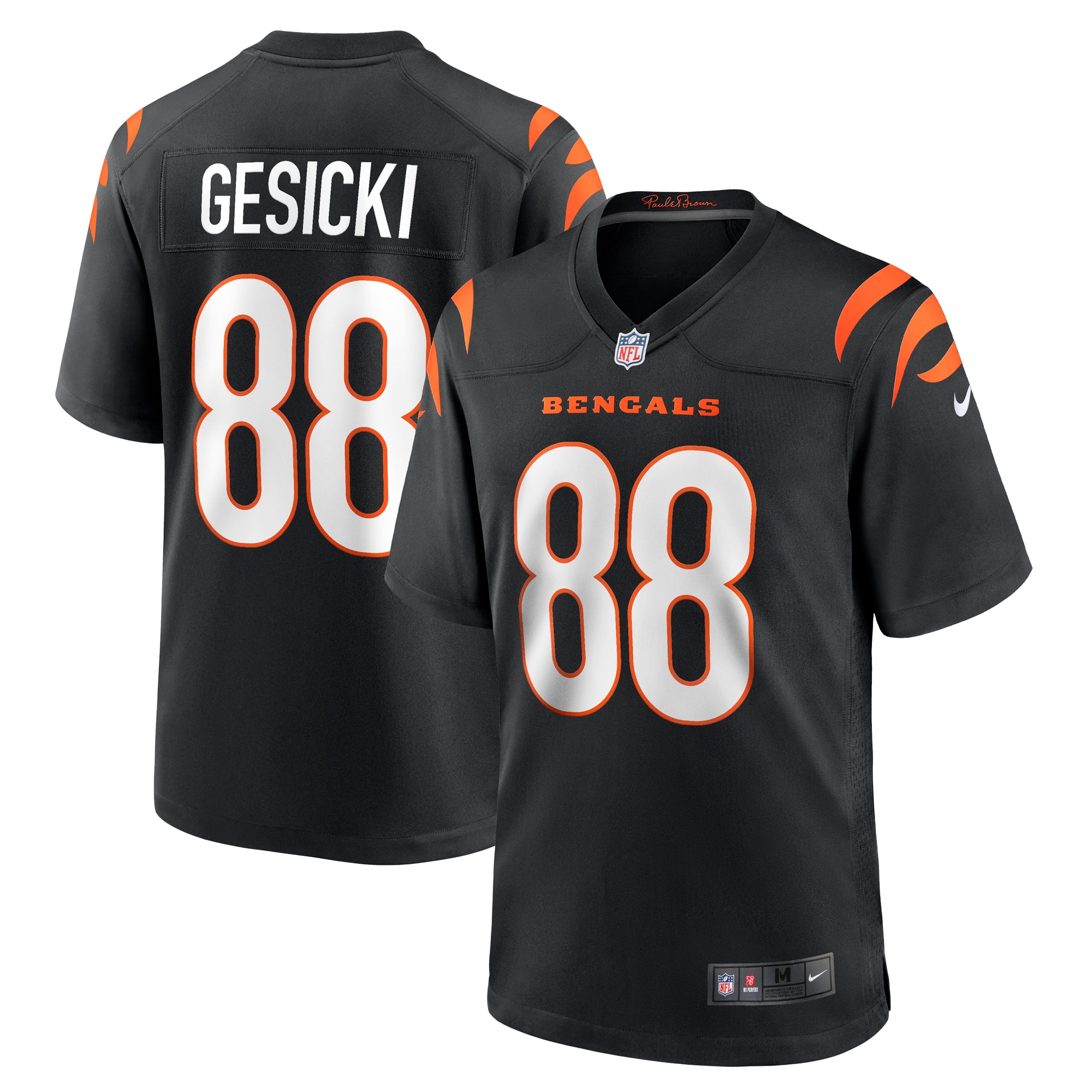 Cincinnati Bengals Mike Gesicki Black Game NFL Jersey Men's