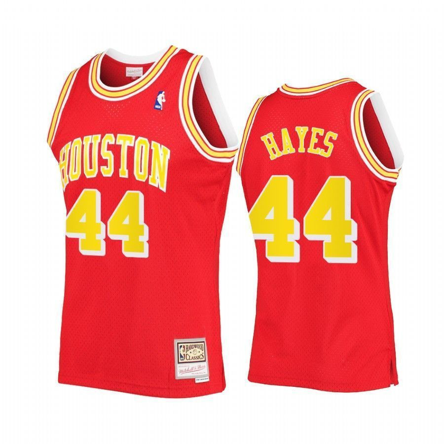 Elvin Hayes 44 Houston Rockets Red Hardwood Classics NBA Jersey Men's