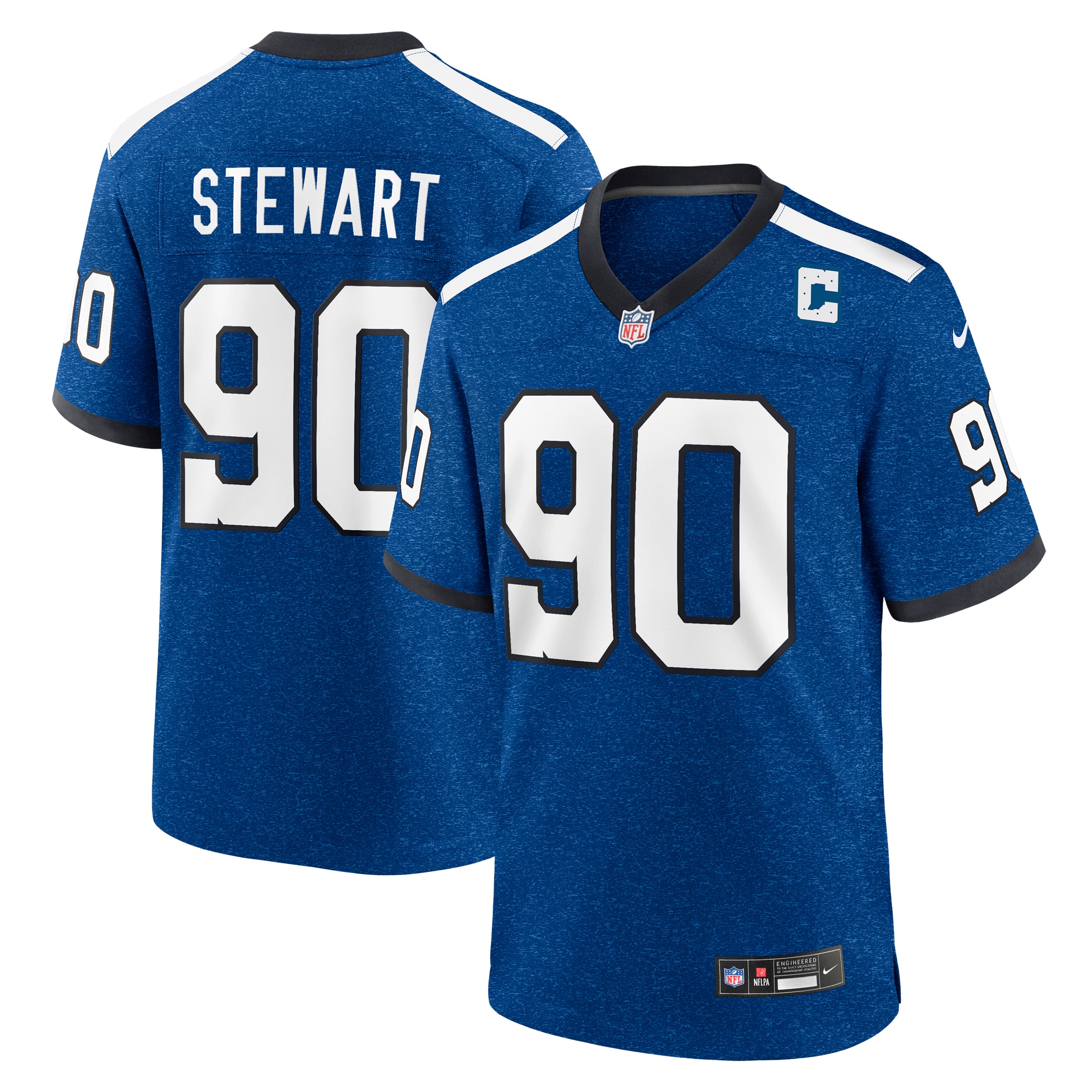 Indianapolis Colts Grover Stewart Royal Indiana Nights Alternate Game NFL Jersey Men's