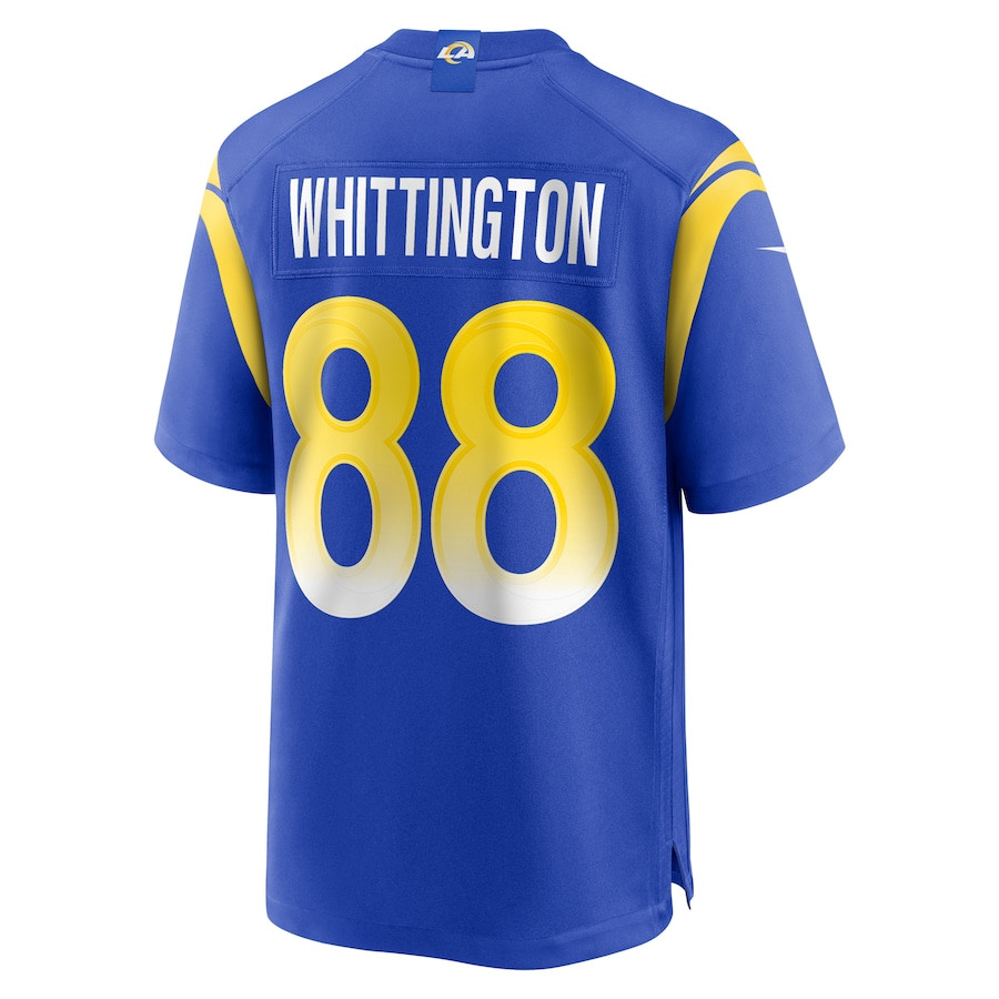 Jordan Whittington 88 Los Angeles Rams Team Game Royal NFL Jersey Men's