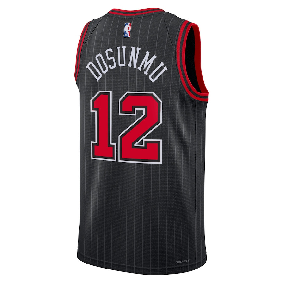 Ayo Dosunmu 12 Chicago Bulls Unisex Swingman Statement Edition Black NBA Jersey Unisex