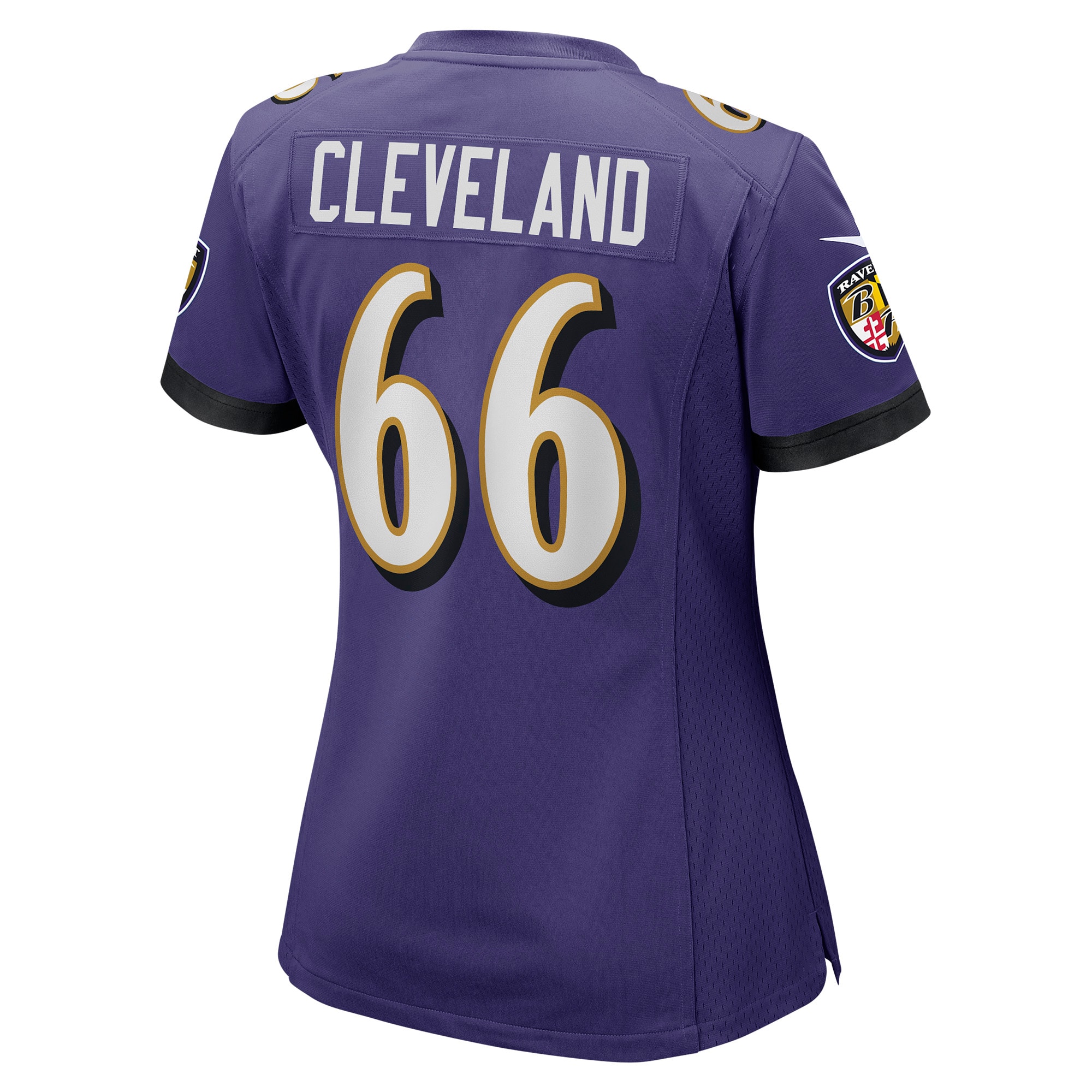 Baltimore Ravens Ben Cleveland Purple Game NFL Jersey Women's