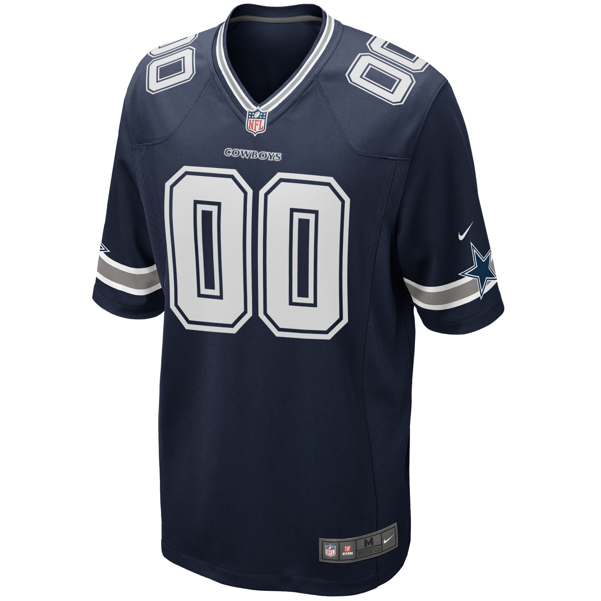 Dallas Cowboys Navy Custom Game NFL Jersey Men's
