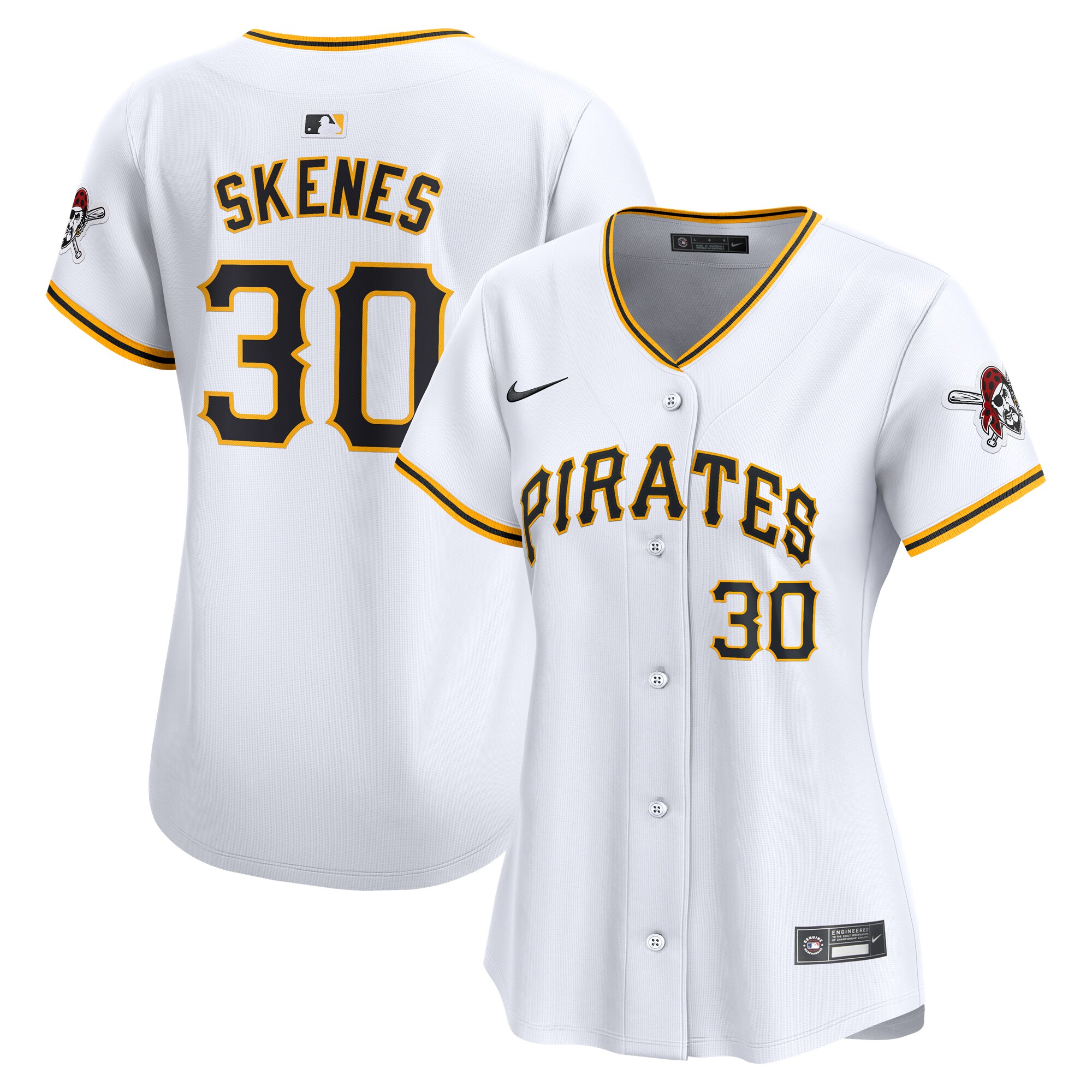 Pittsburgh Pirates Paul Skenes White Home Limited Player MLB Jersey Women's