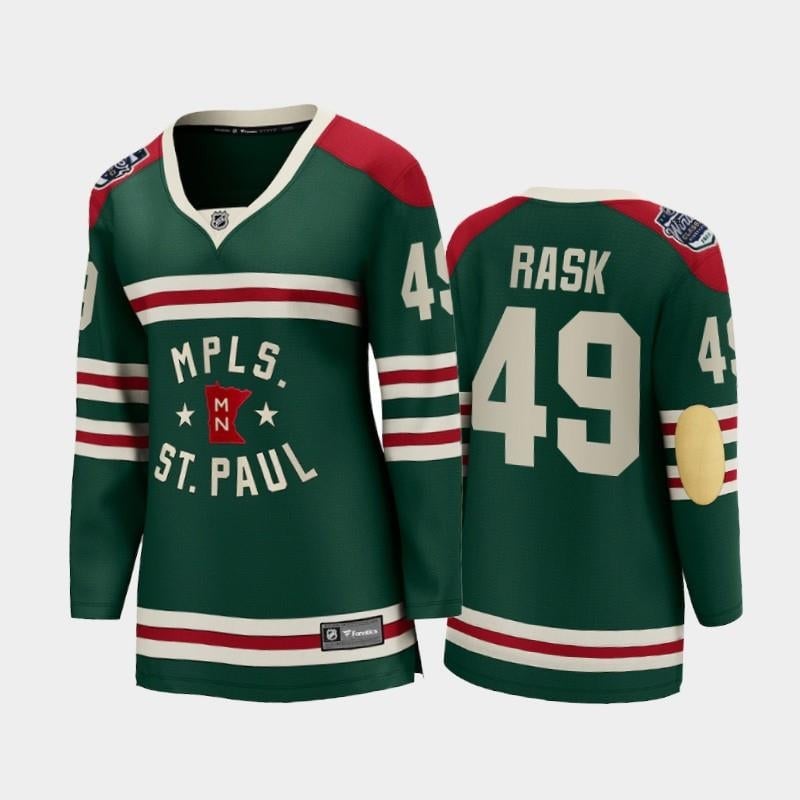 Minnesota Wild Victor Rask 49 2022 Winter Classic State Of Green NHL Jersey Women's
