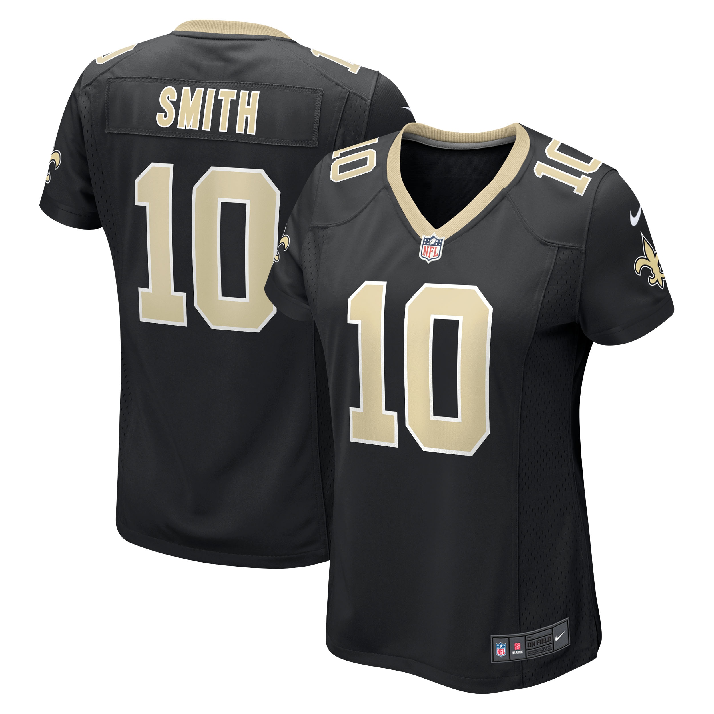 New Orleans Saints Tre'Quan Smith Black Game NFL Jersey Women's