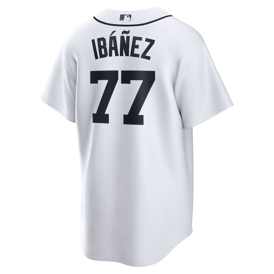 Andy Ib??ez 77 Detroit Tigers Home White MLB Jersey Men's