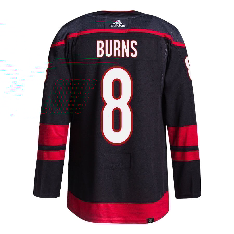 Brent Burns 8 Carolina Hurricanes 2024 Playoffs Patch Home Black NHL Jersey Men's