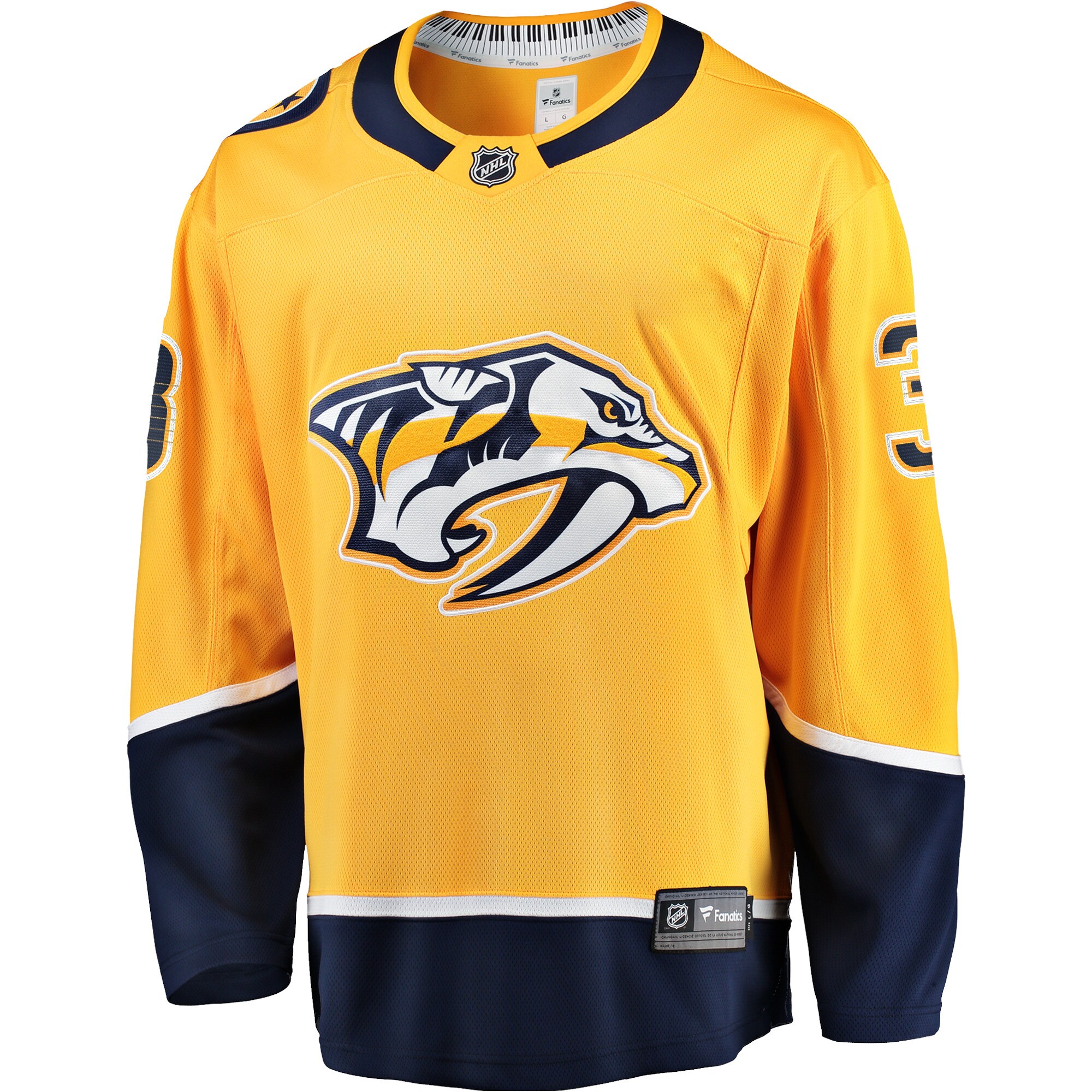 Nashville Predators Jeremy Lauzon Gold Home Breakaway Player NHL Jersey Men's