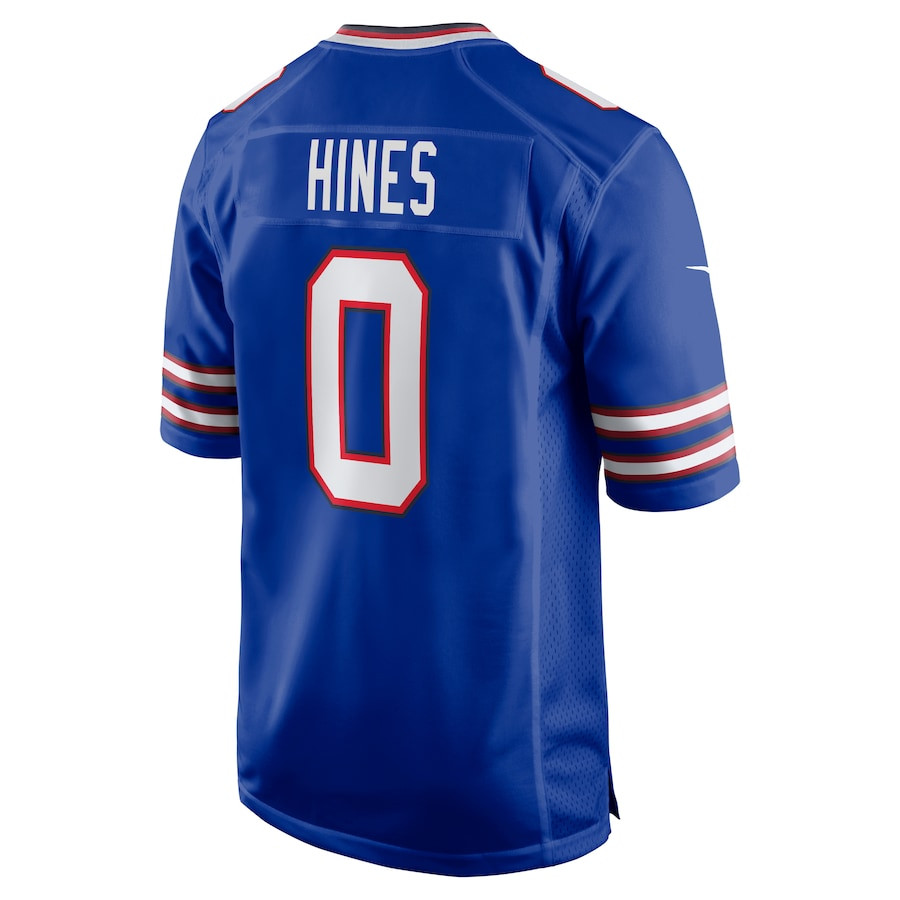 Nyheim Hines 0 Buffalo Bills Game Royal NFL Jersey Men's