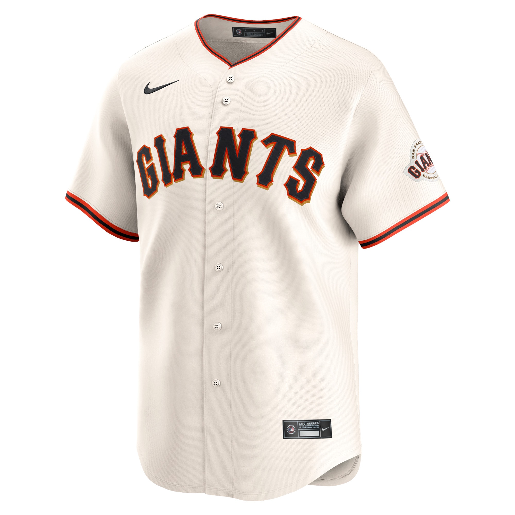 San Francisco Giants Cream Home Limited Custom MLB Jersey Youth