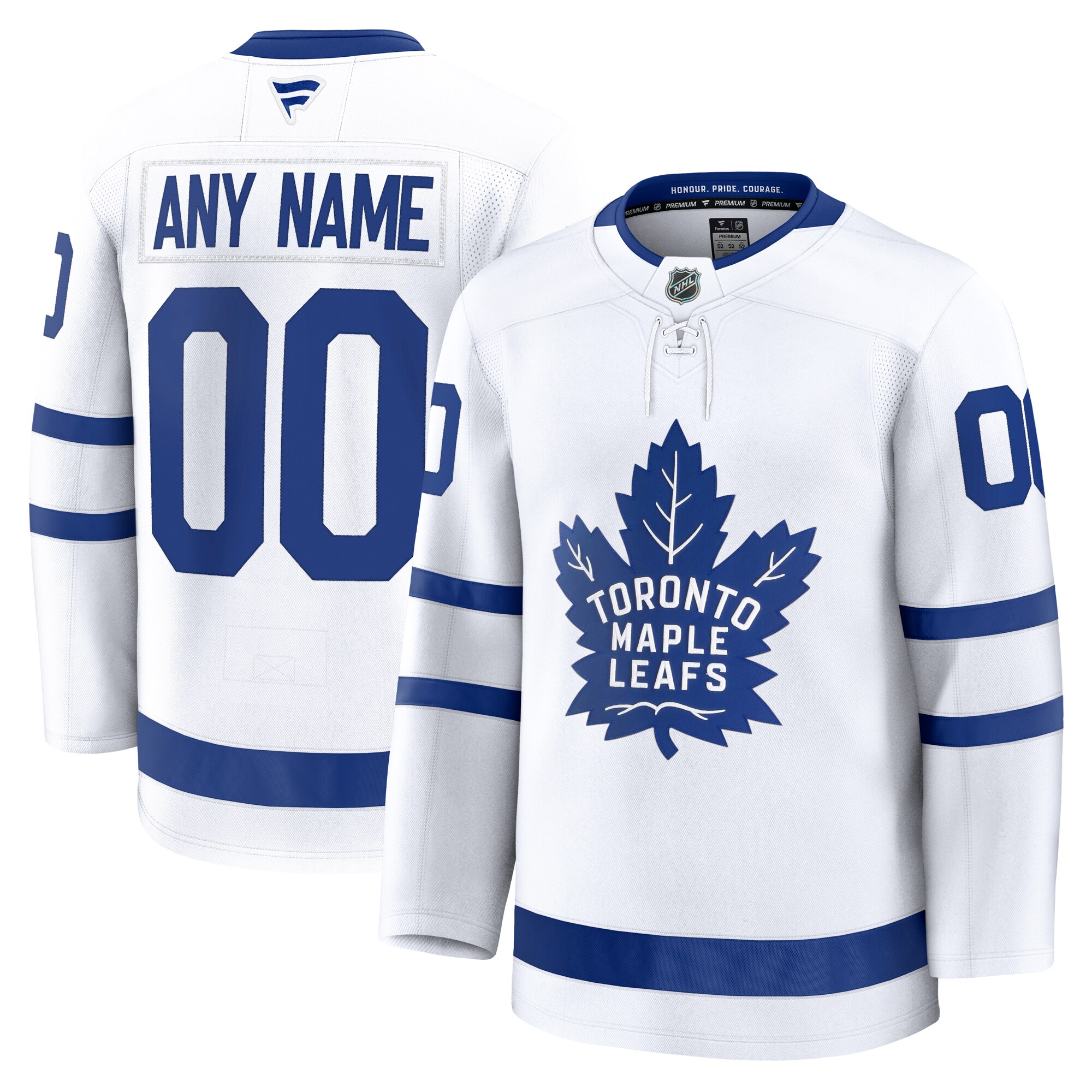 Toronto Maple Leafs White Away Premium Custom NHL Jersey Men's