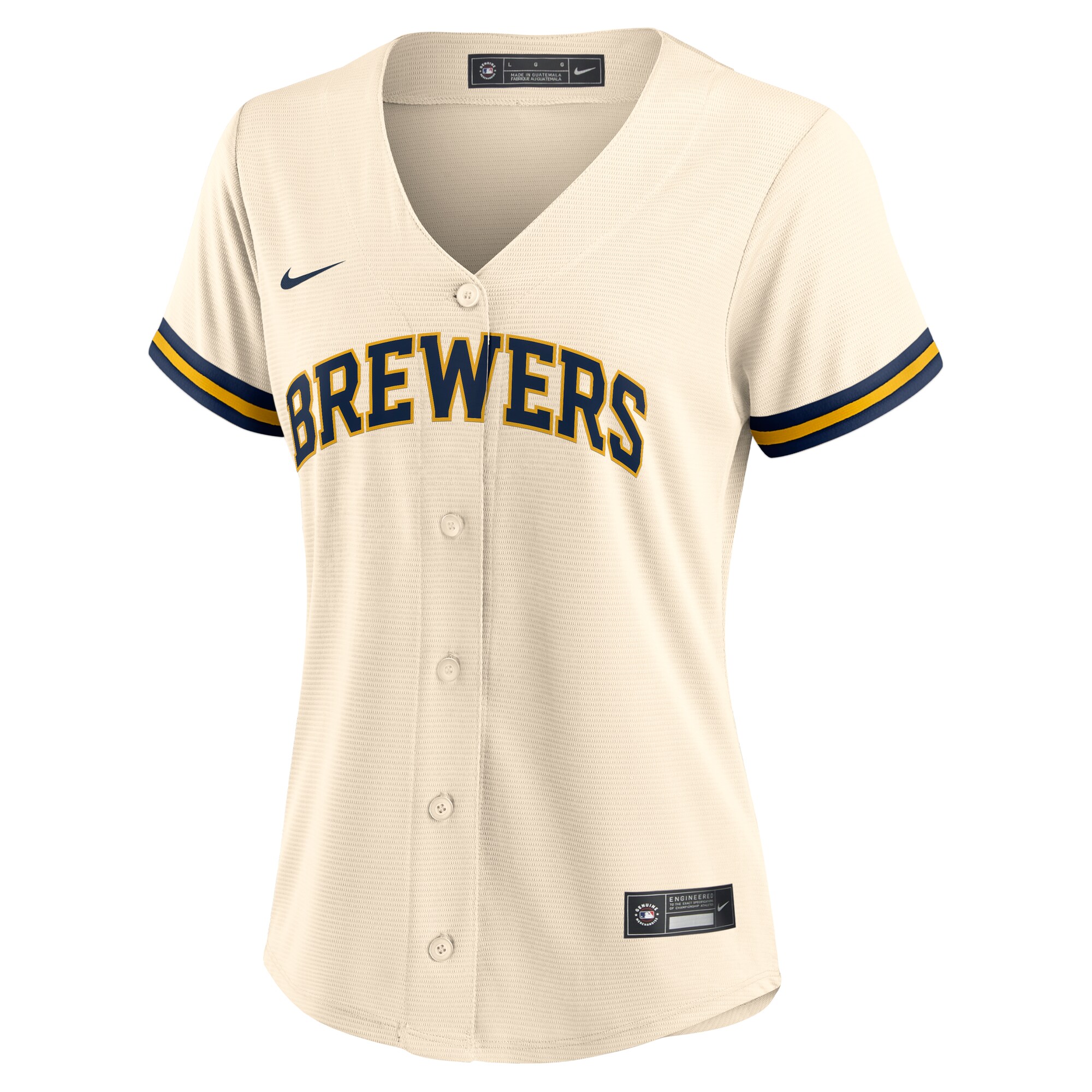 Milwaukee Brewers Brice Turang White Home MLB Jersey Women's