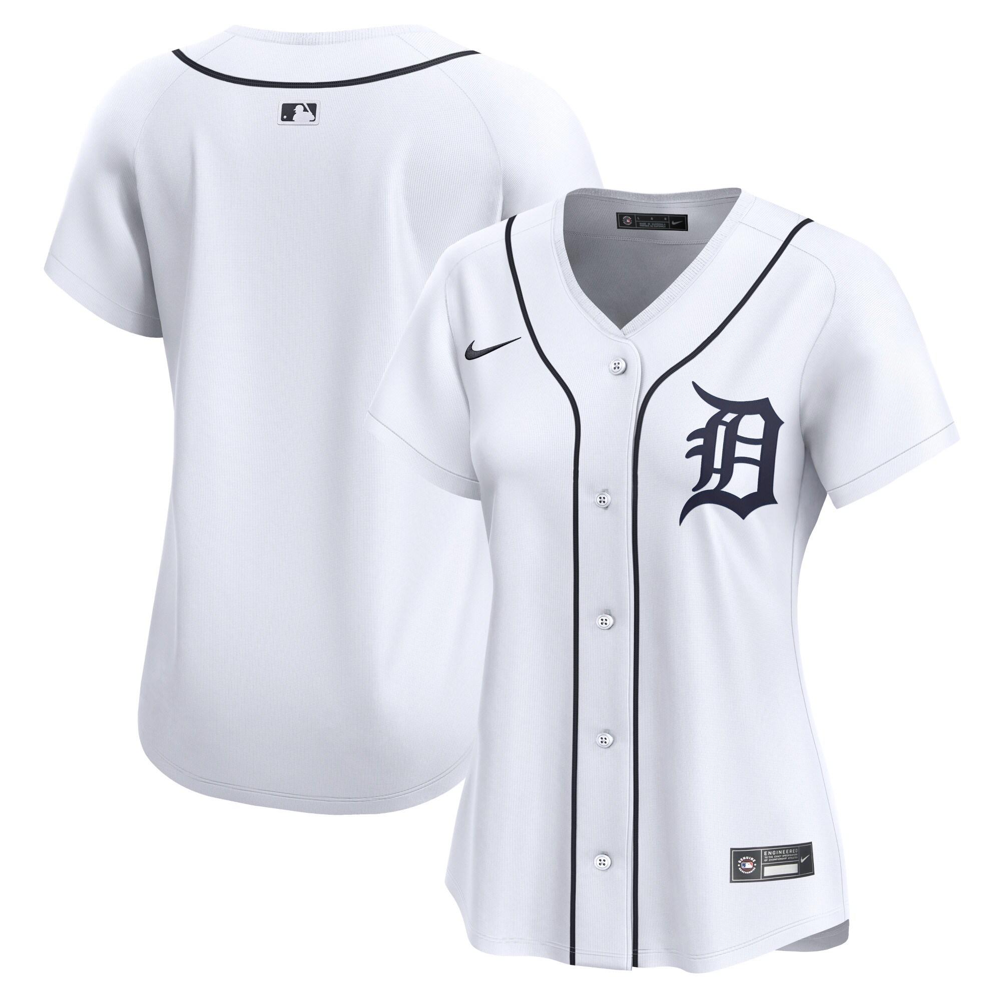 Detroit Tigers White Home Limited MLB Jersey Women's