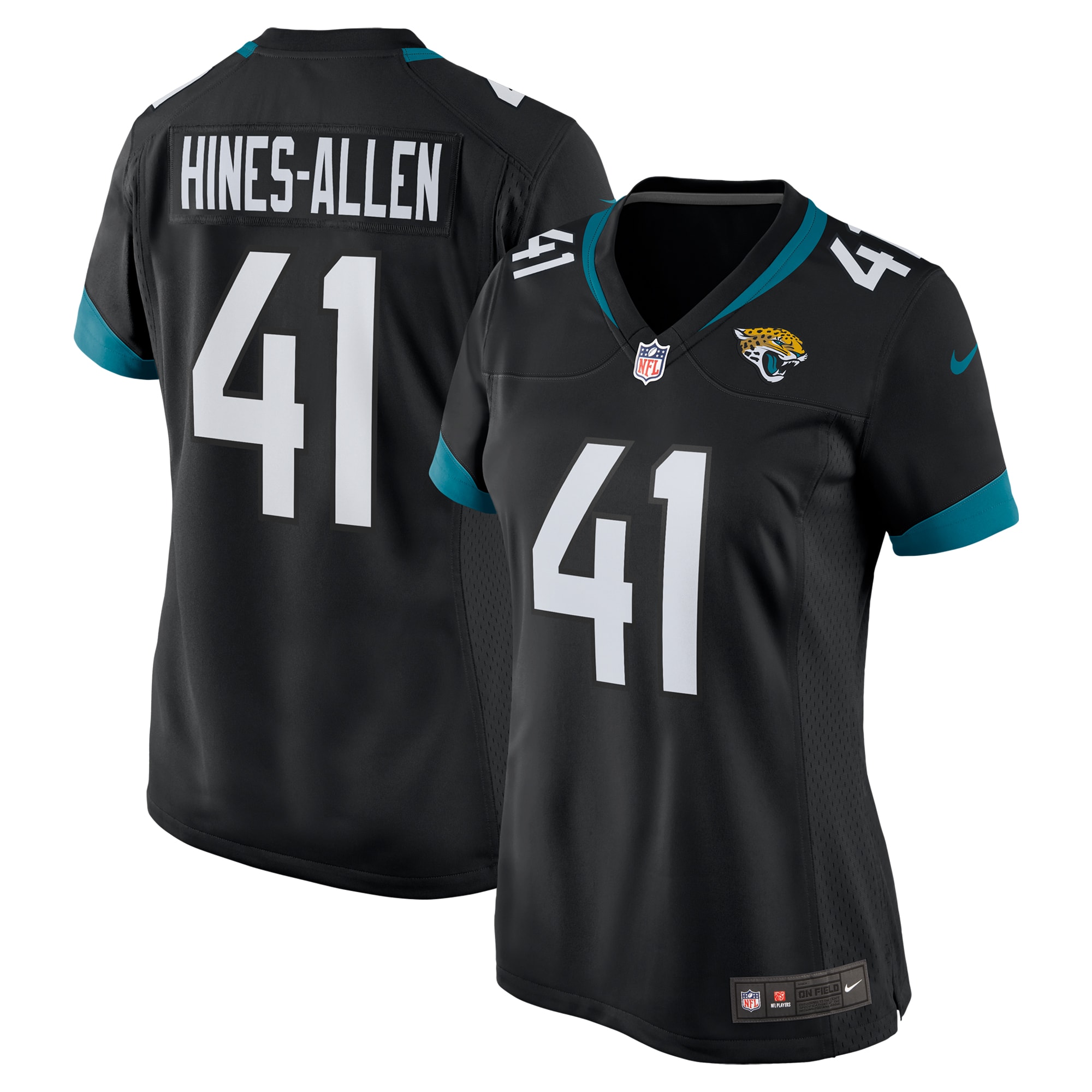 Jacksonville Jaguars Josh Hines-Allen Black Alternate Player Game NFL Jersey Women's