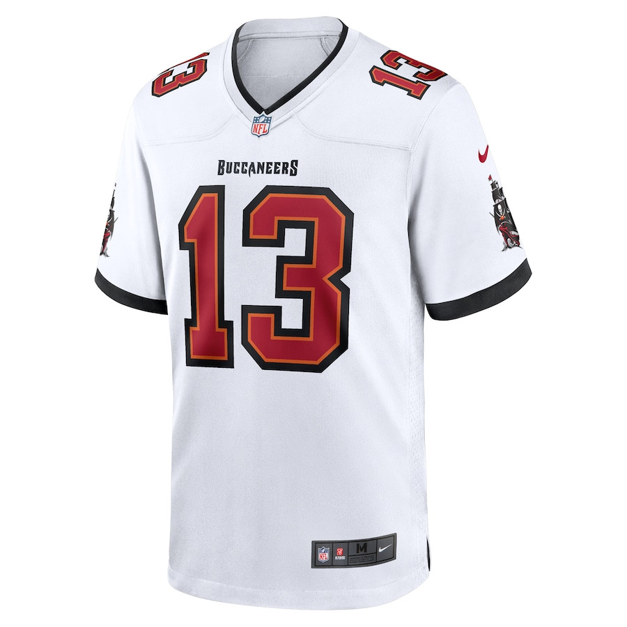 Mike Evans 13 Tampa Bay Buccaneers Game White NFL Jersey Men's