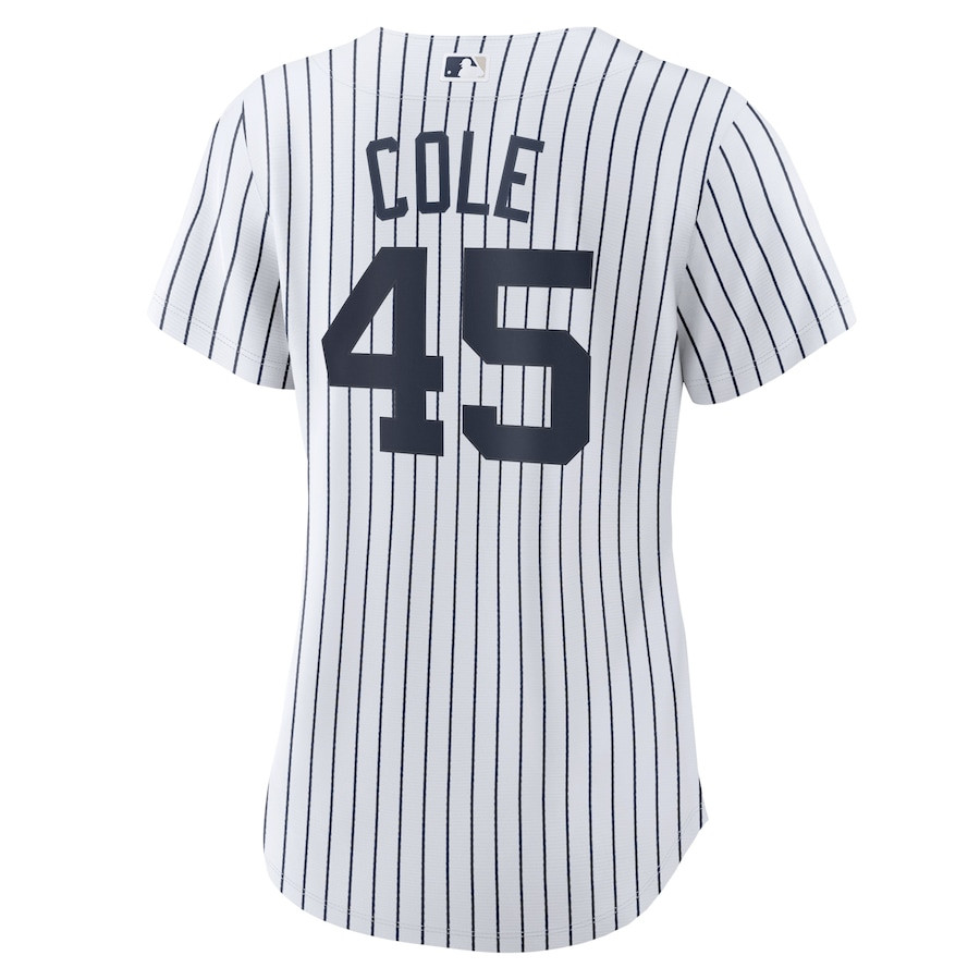 Gerrit Cole 45 New York Yankees Home White MLB Jersey Women's