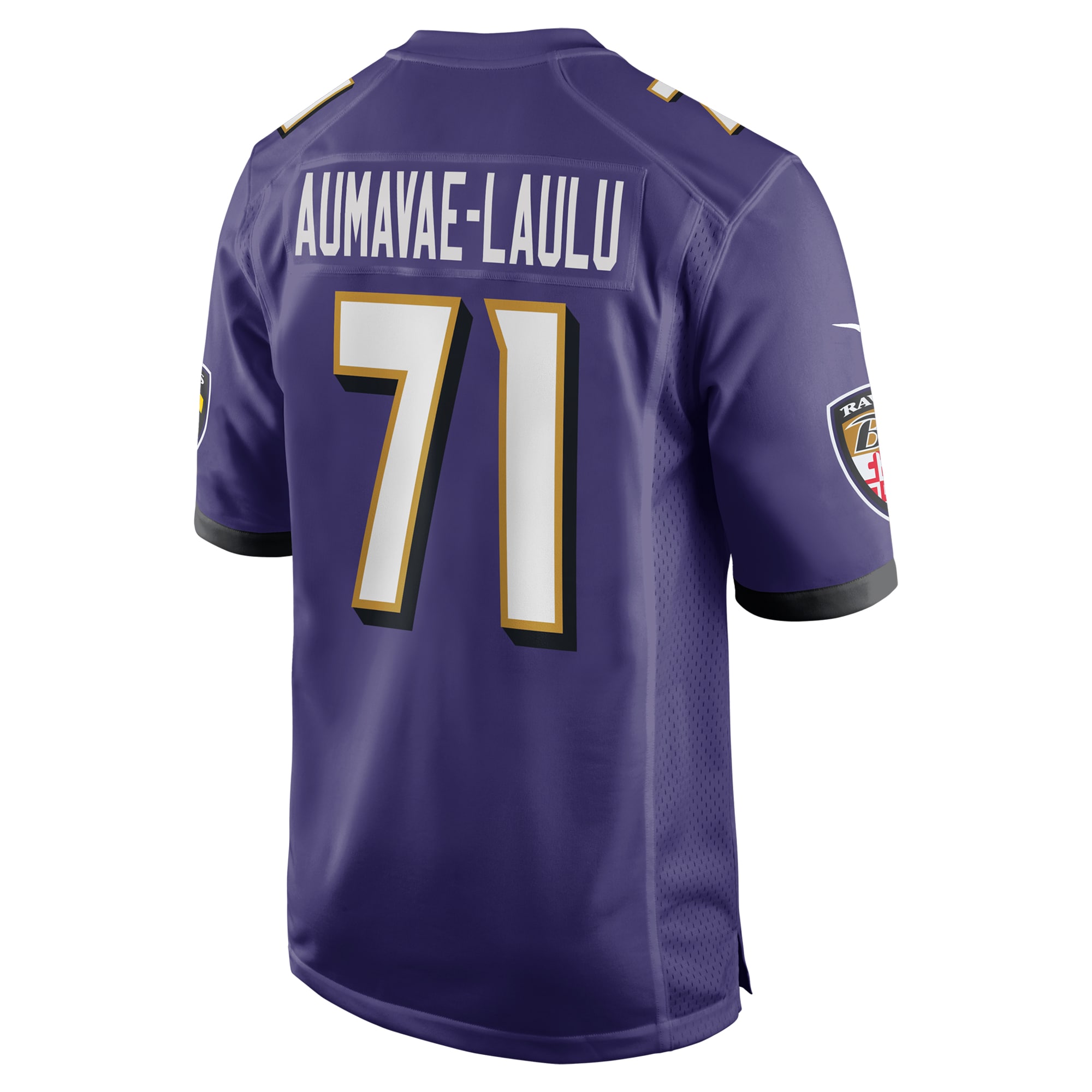 Baltimore Ravens Malaesala Aumavae-Laulu Purple Team Game NFL Jersey Men's