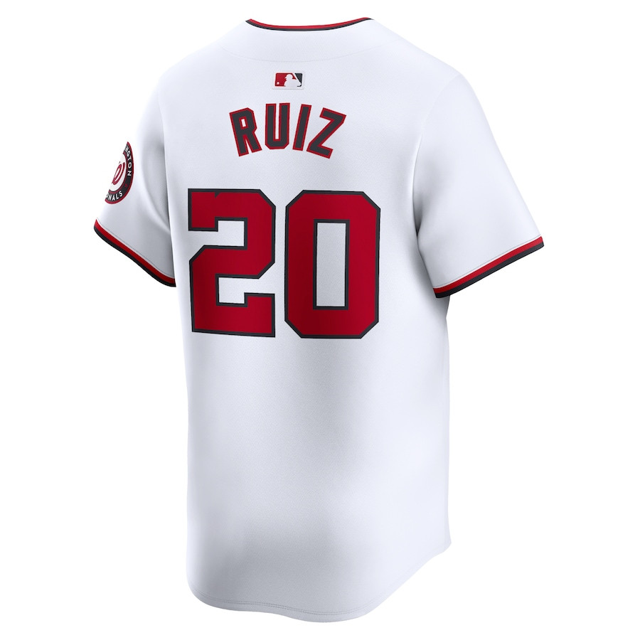 Keibert Ruiz 20 Washington Nationals Home Limited Player White MLB Jersey Men's
