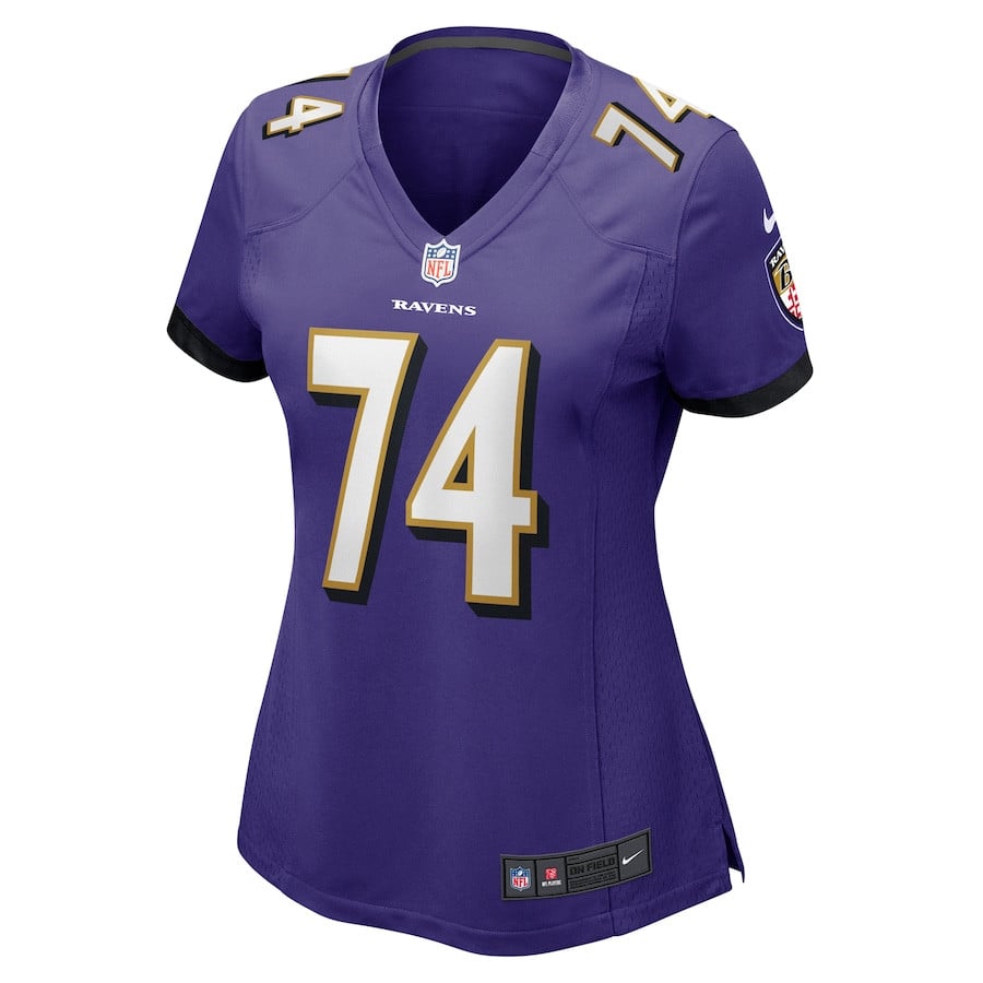 Josh Jones 74 Baltimore Ravens Game Purple NFL Jersey Women's