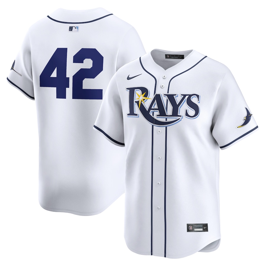 Tampa Bay Rays 2024 Jackie Robinson Day Home Limited Jersey White