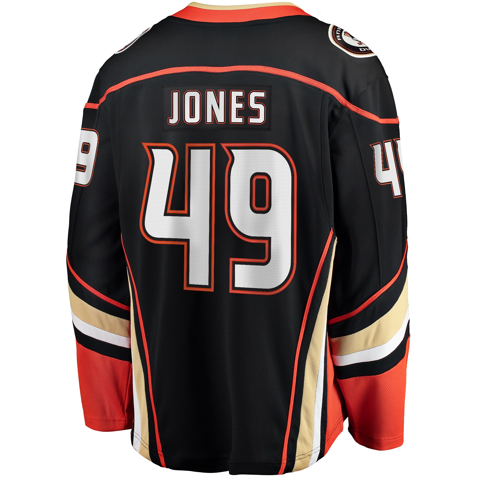 Anaheim Ducks Max Jones Black Home Breakaway NHL Jersey Men's