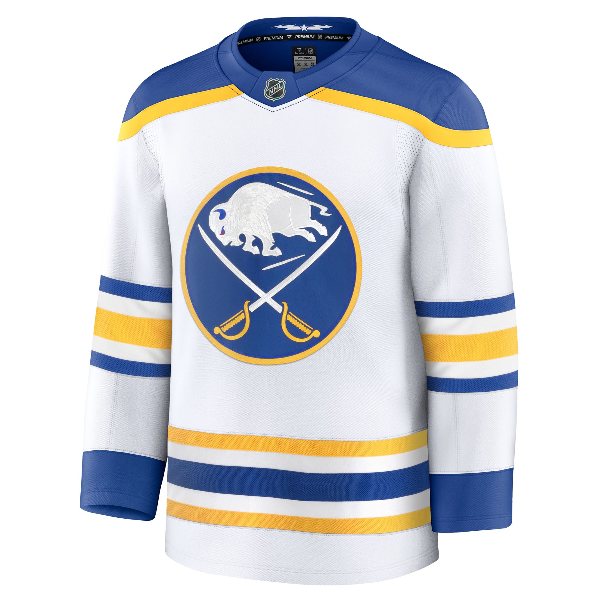Buffalo Sabres White Away Premium NHL Jersey Men's