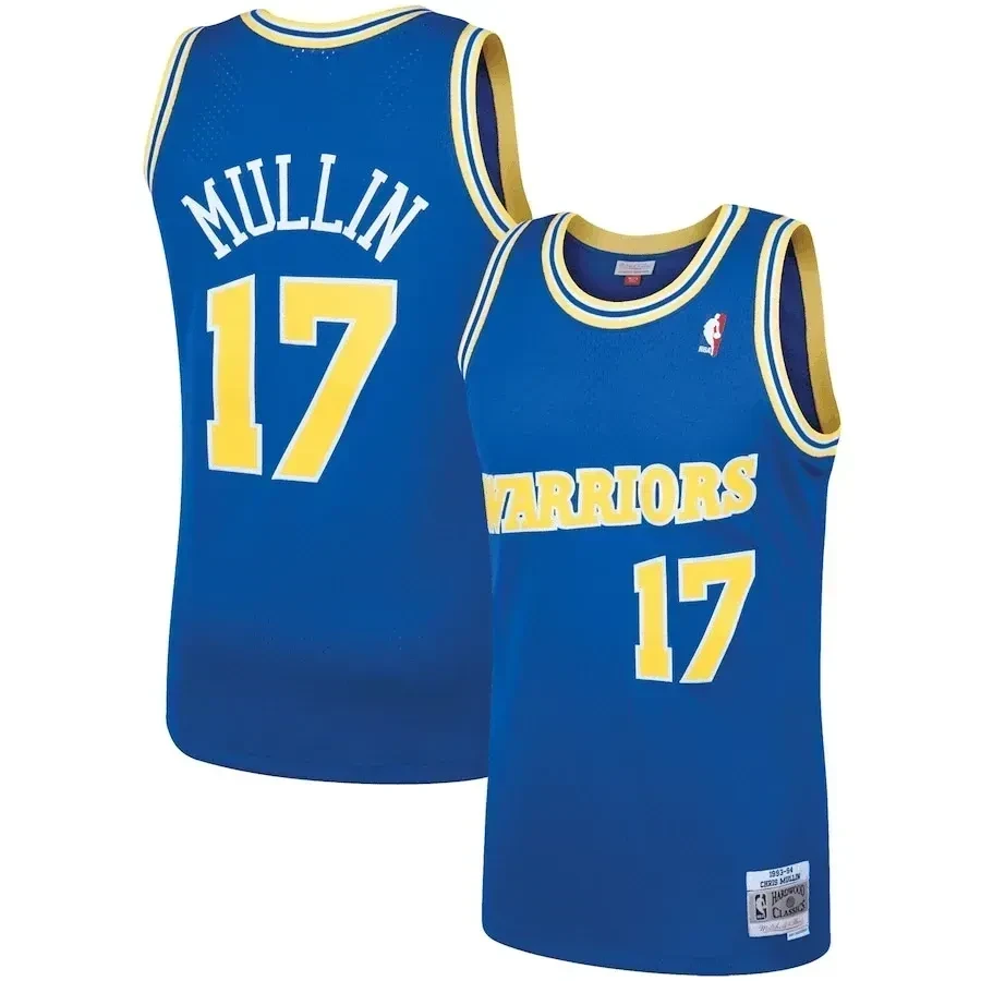 Chris Mullin Golden State Warriors Mitchell Ness 1993-94 Hardwood Classics Swingman Player Royal NBA Jersey Men's