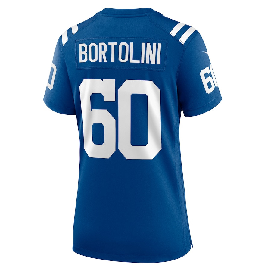 Tanor Bortolini 60 Indianapolis Colts Game Royal NFL Jersey Women's