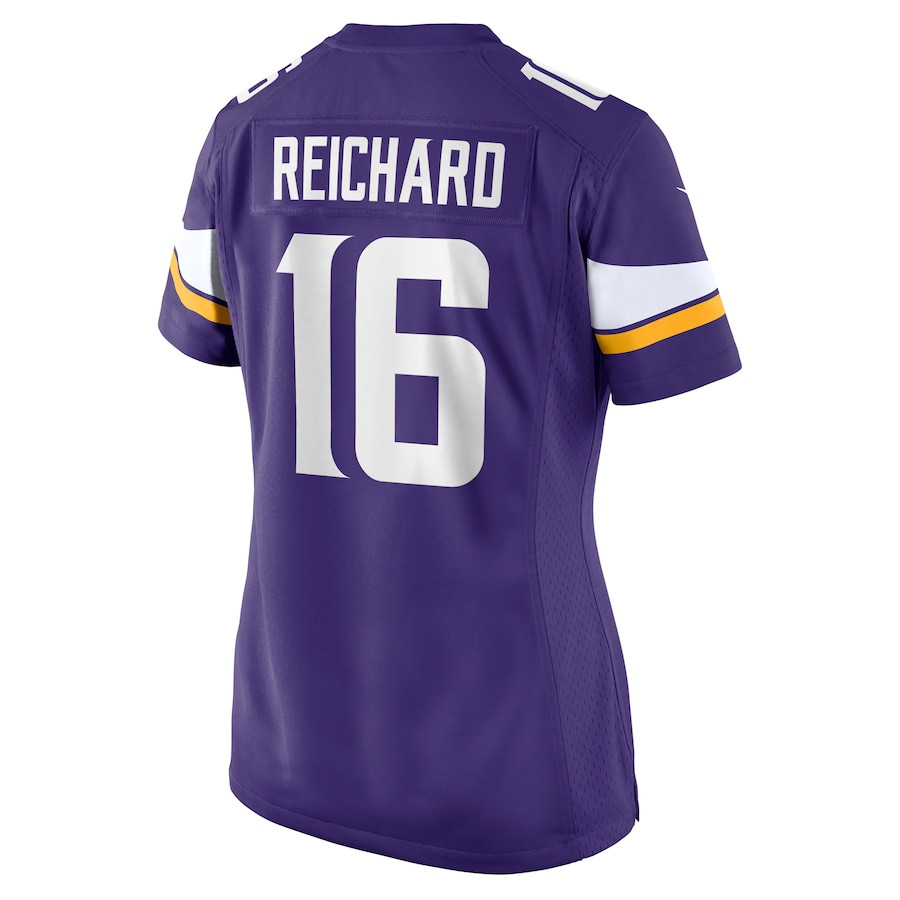 Will Reichard 16 Minnesota Vikings Game Purple NFL Jersey Women's