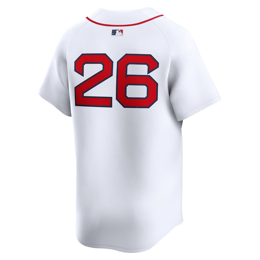 Wade Boggs 26 Boston Red Sox Home Limited Player White MLB Jersey Men's