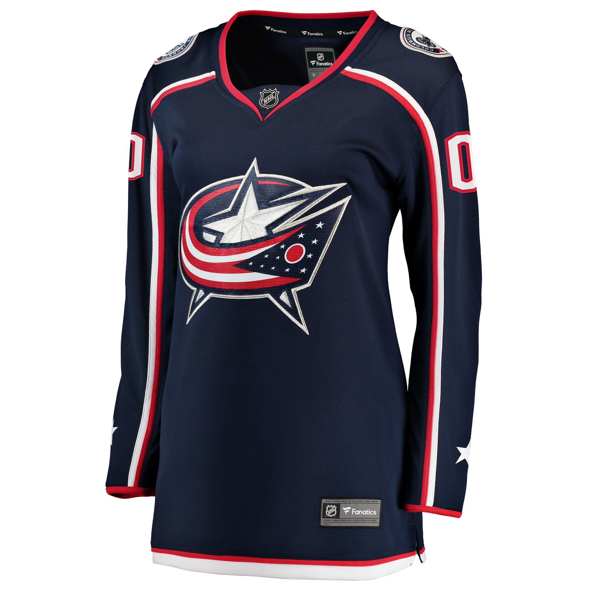 Columbus Blue Jackets Navy Home Breakaway Custom NHL Jersey Women's