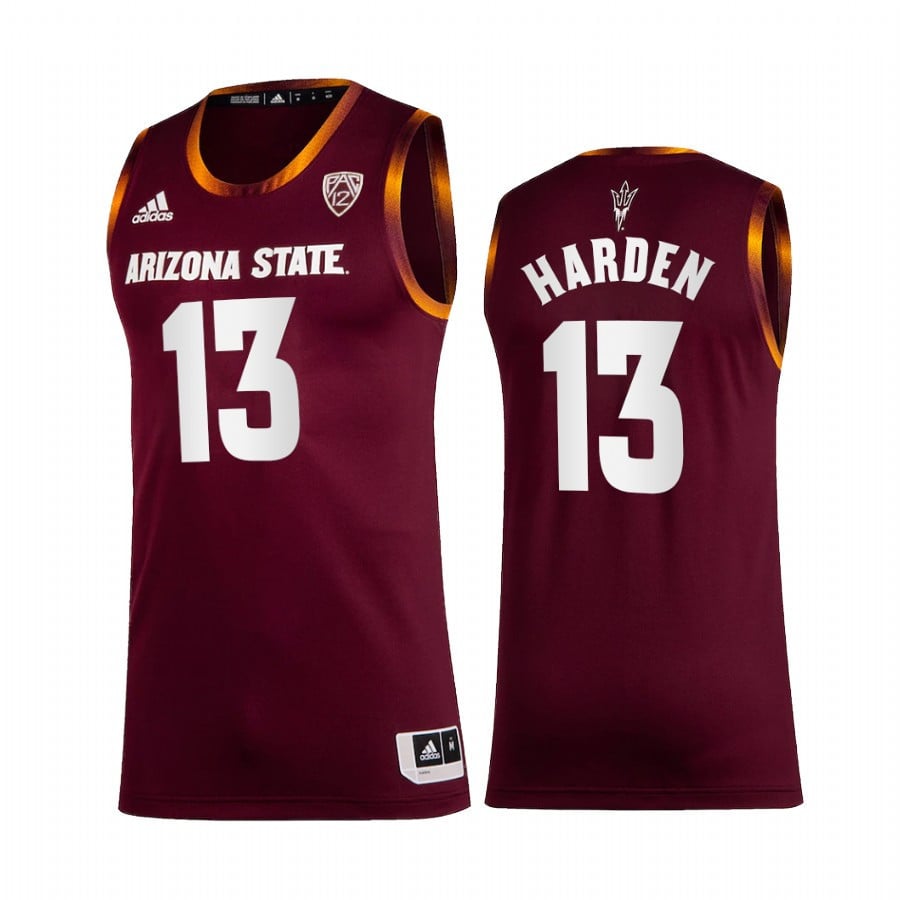 Arizona State Sun Devils James Harden 13 College Maroon Uniform NCAA Jersey Men's