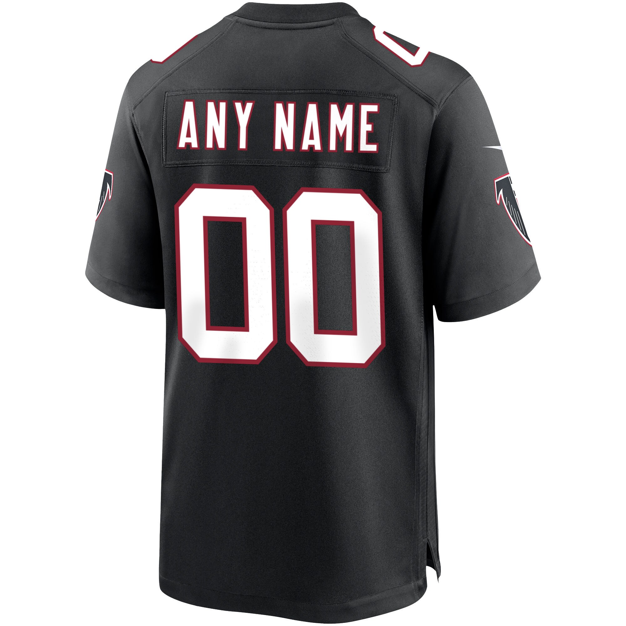 Atlanta Falcons Black Throwback Custom Game NFL Jersey Men's