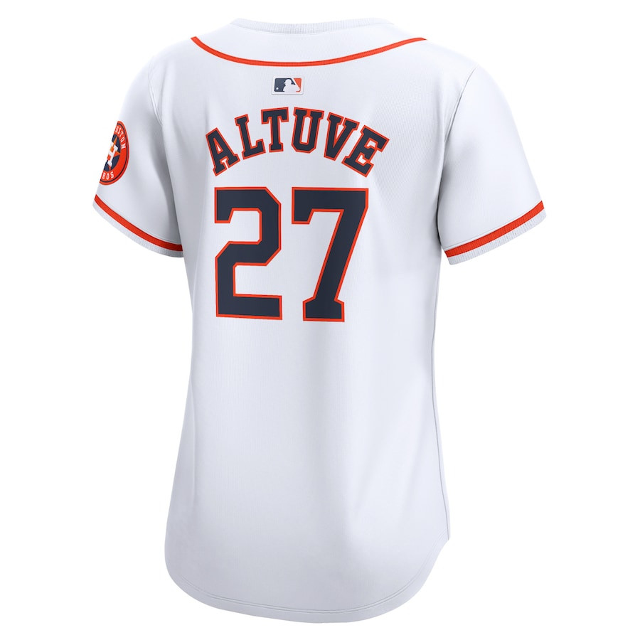 Jose Altuve 27 Houston Astros Home Limited Player White MLB Jersey Women's