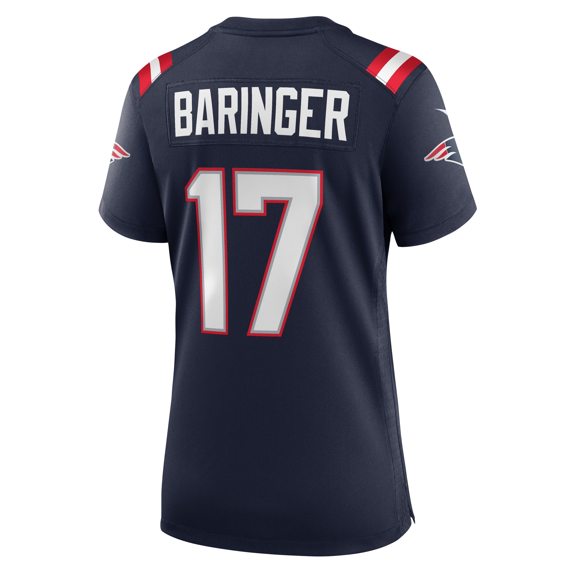 New England Patriots Bryce Baringer Navy Team Game NFL Jersey Women's