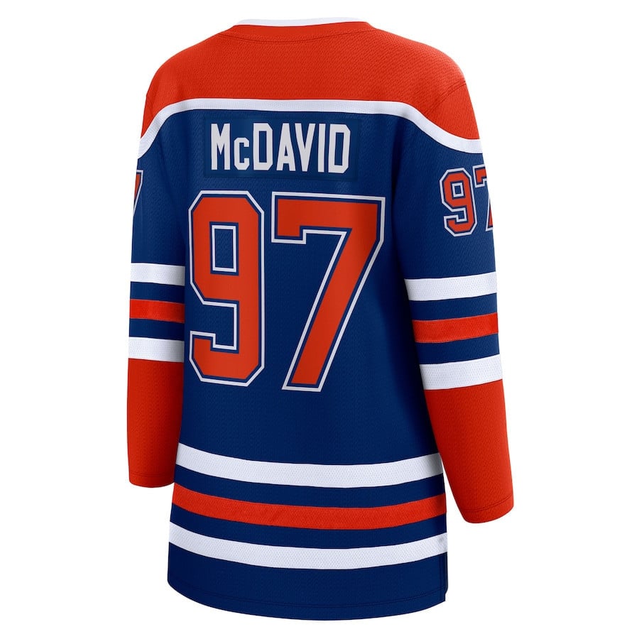 Connor McDavid 97 Edmonton Oilers Home Women NHL Jersey Women's