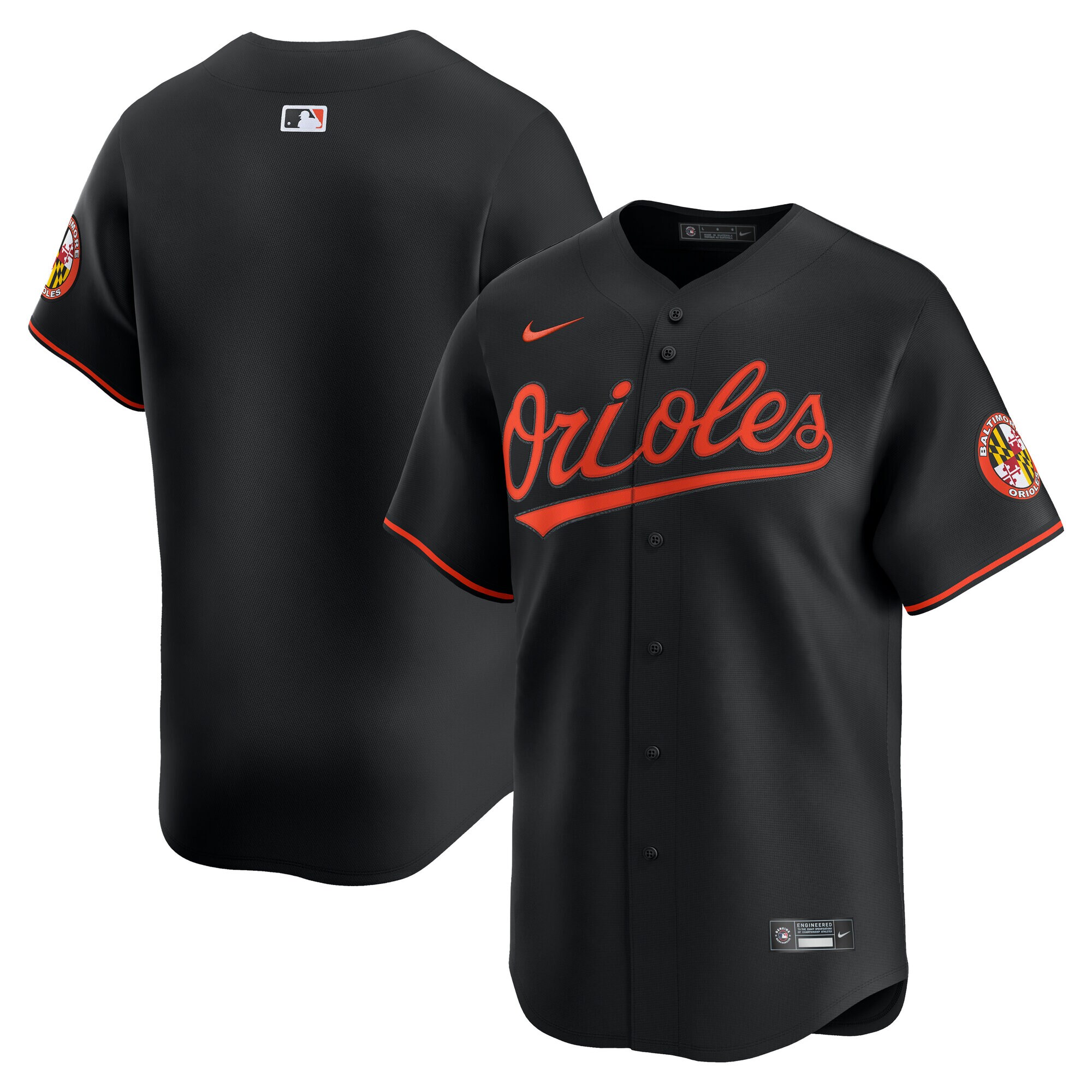 Baltimore Orioles Limited Black Alternate Blank MLB Jersey Men's