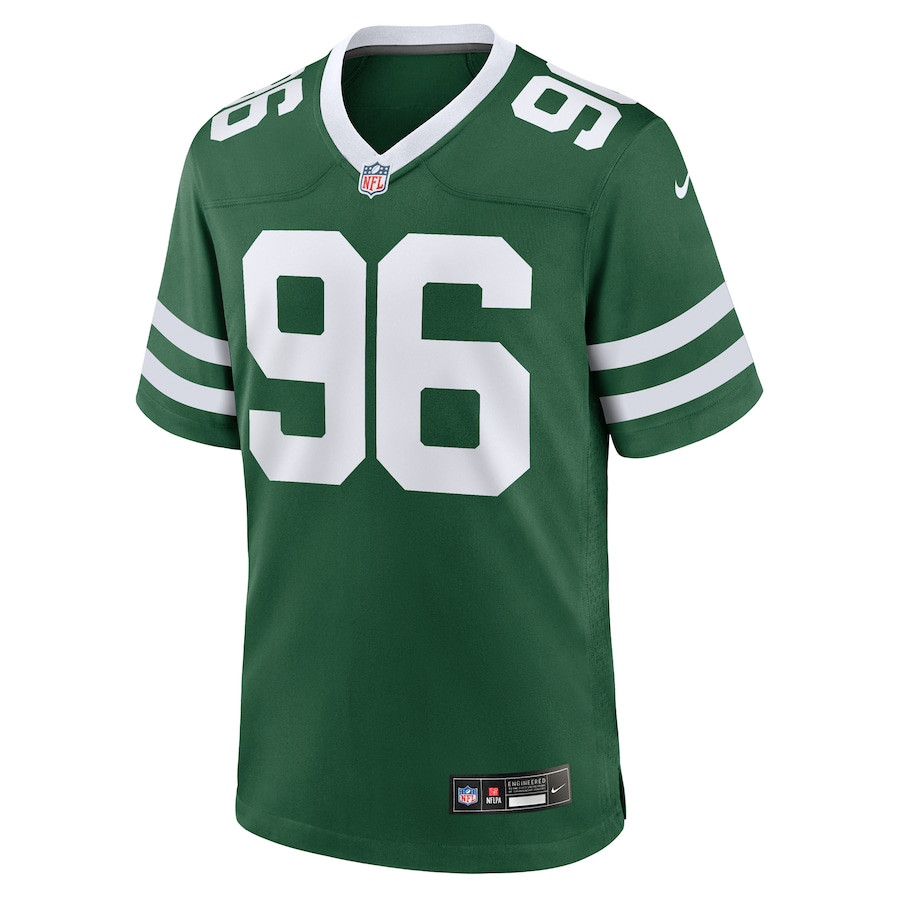Leonard Taylor III 96 New York Jets Team Game Legacy Green NFL Jersey Men's