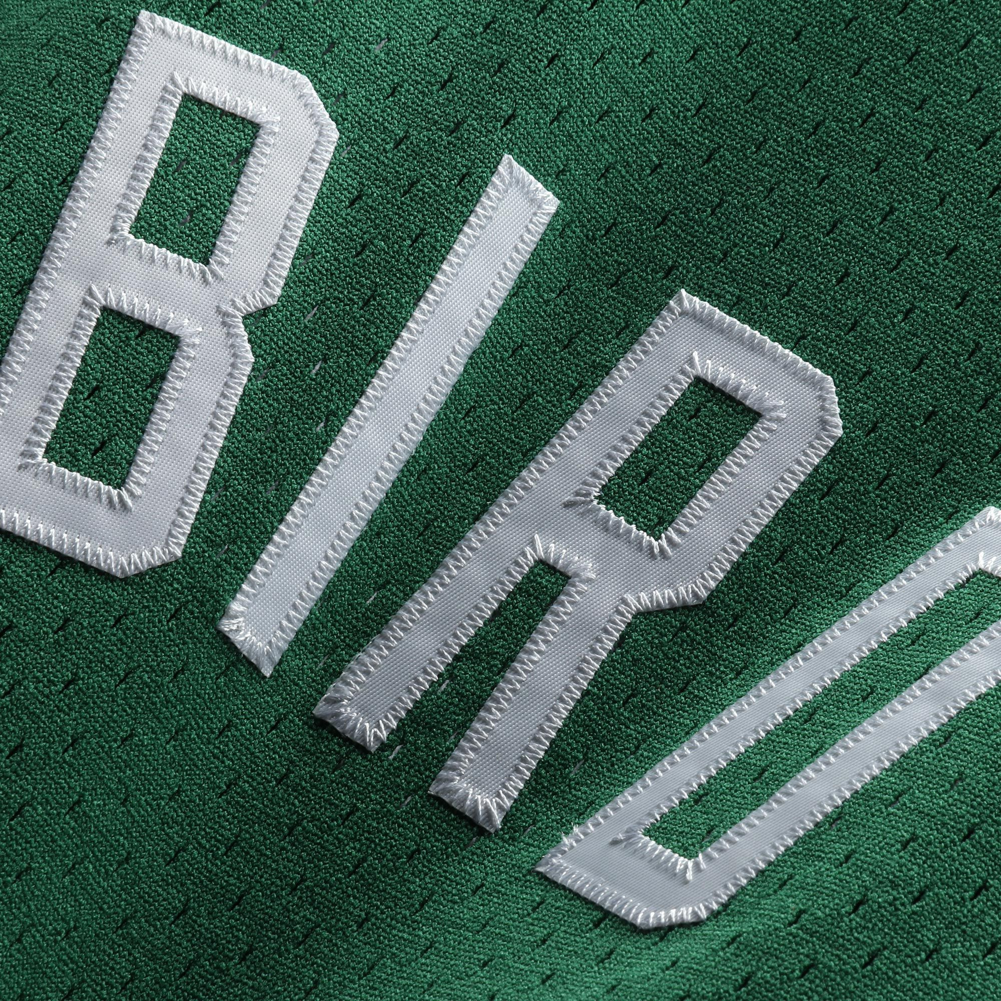 Larry Bird Boston Celtics Mitchell Ness 1985-86 Hardwood Classics Swingman Kelly Green NBA Jersey Men's