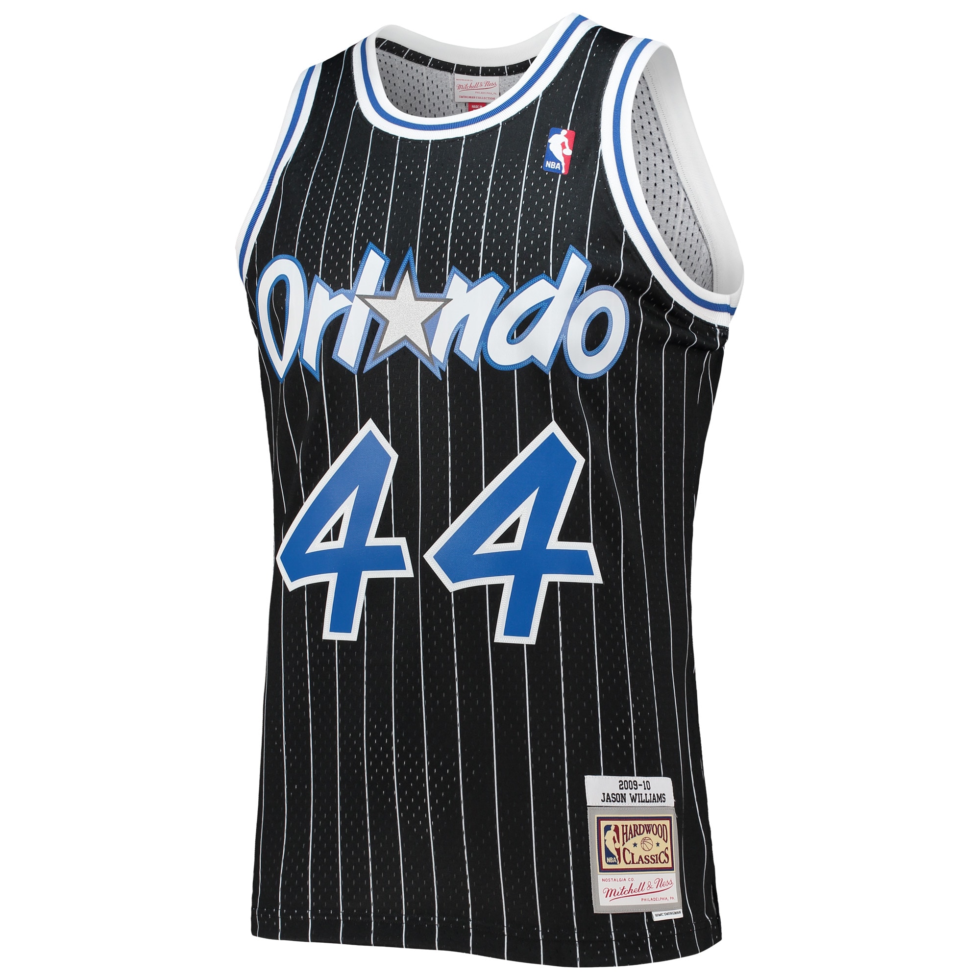 Mitchell Ness Jason Williams Black Orlando Magicc 2009-10 Hardwood Classics Swingman NBA Jersey Men's