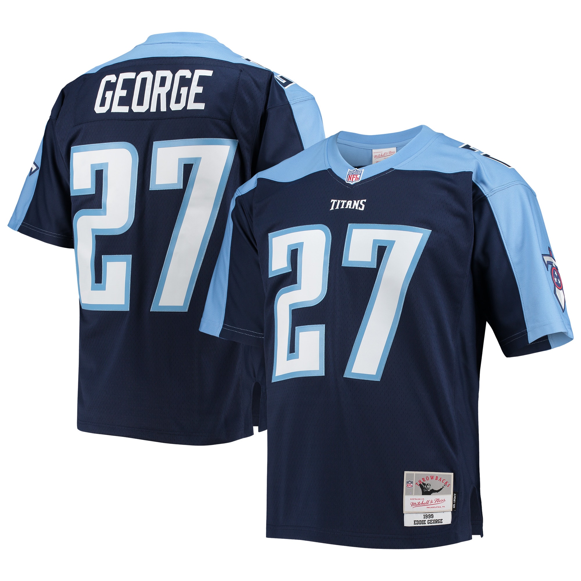 Tennessee Titans Eddie George Mitchell Ness Navy Legacy NFL Jersey Men's