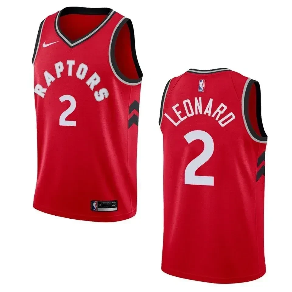 Toronto Raptors 2 Kawhi Leonard Icon Swingman Red NBA Jersey Men's