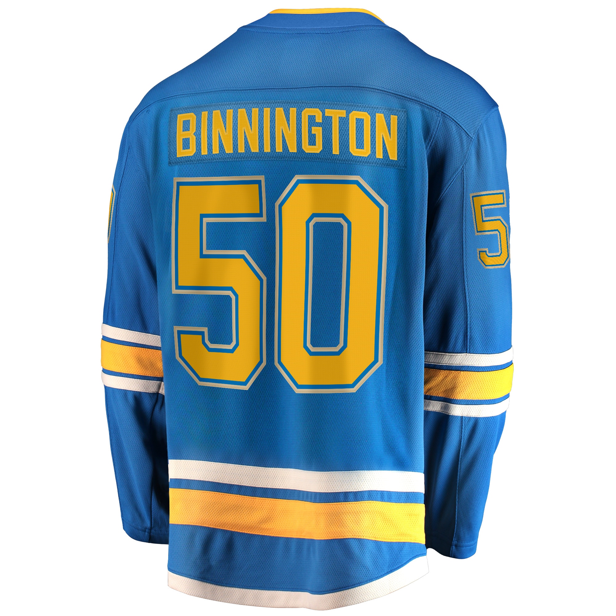 St. Louis Blues Jordan Binnington Blue Alternate Premier Breakaway Player NHL Jersey Men's